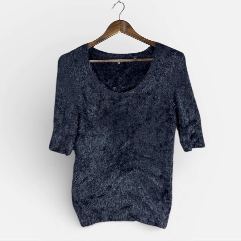 Anthropologie Knitted &‎ Knotted Sweater Womens Medium Fuzzy Soft Pullover Knit